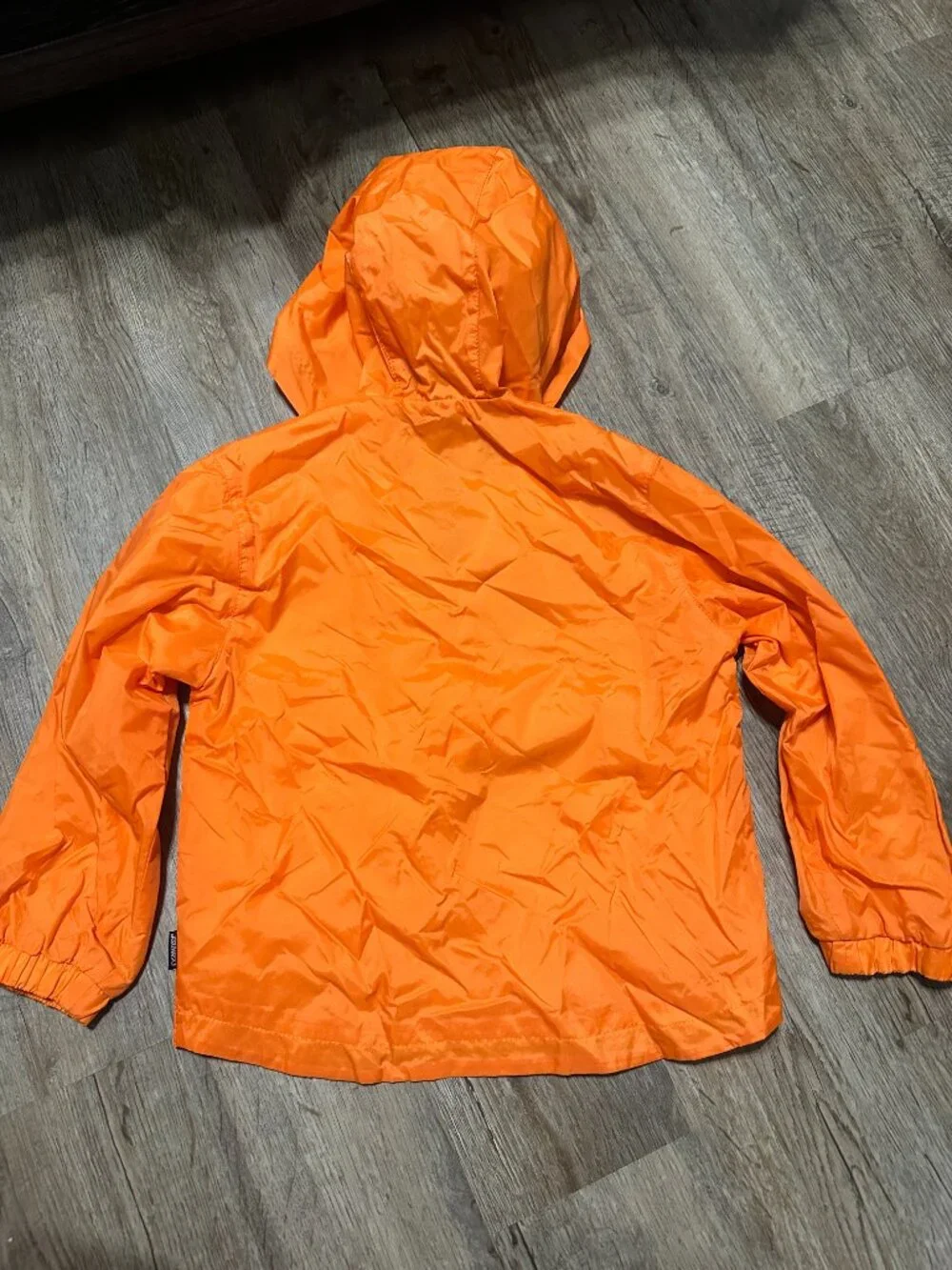 OshKosh B'gosh Boys Rain Jacket Hood Neon Orange 6 / 7